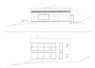 Projekt Haus Klampfel - Vergleich des alten und neuen Entwurfs
