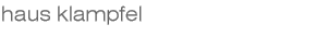 Haus Klampfel